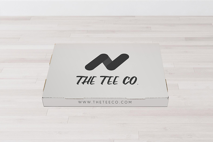 White Custom Printed Mailing Box - Single Sided