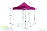 Pop Up Gazebo Size Guide (2m x 2m)