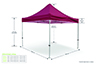 Pop Up Gazebo Size Guide (3m x 3m)