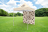 Standard Silver Aluminium Pop Up Gazebo with Canopy - 1 Double Sided Full Wall (2m x 2m)