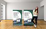 Premium Pull Up Banner - 850mm W x 1400mm H