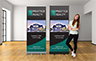 Premium Pull Up Banner - 850mm W x 2000mm H