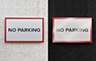 Premium Prismatic White Reflective Material On Parking Signs