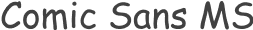 Font Comic Sans MS